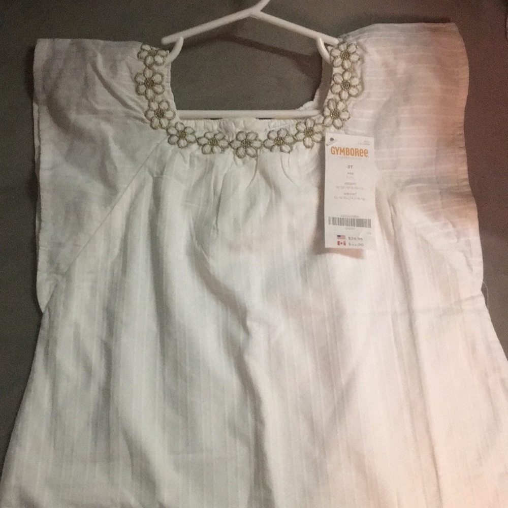 Gymboree white summer top